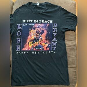 Black Kobe Bryant Tribute T-Shirt Size M